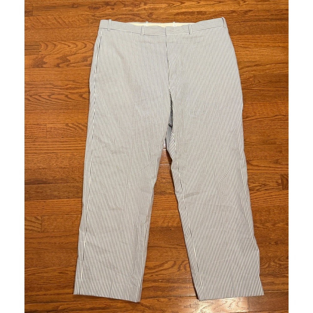 J. Press Seersucker Pants Trousers Mens 40x29 Blue White Striped Preppy Canada